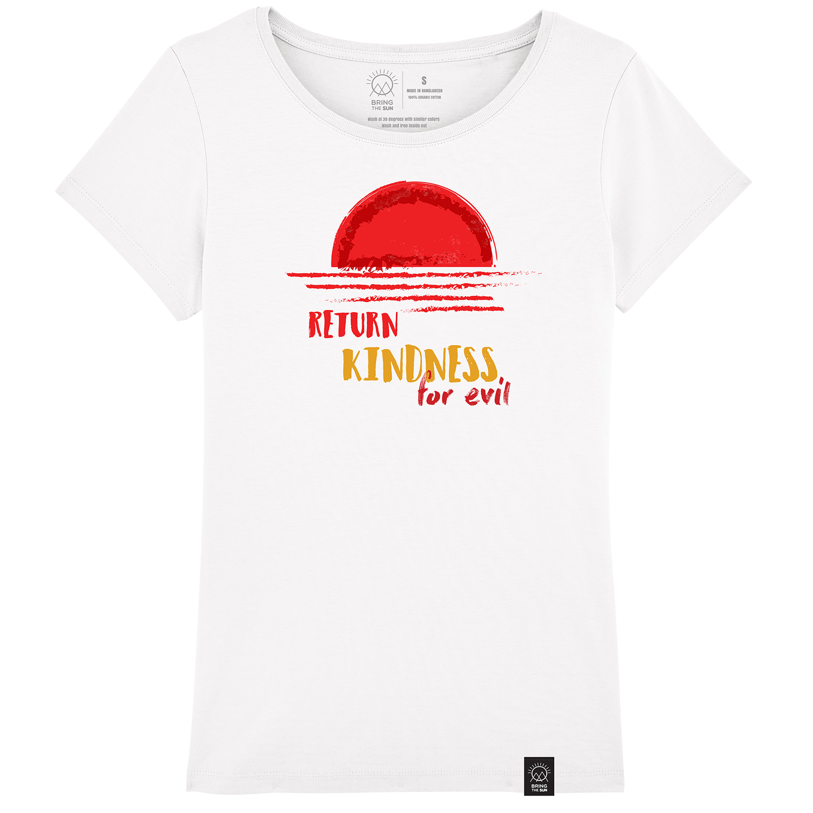 Tricou FEMEI Alb "Kindness"